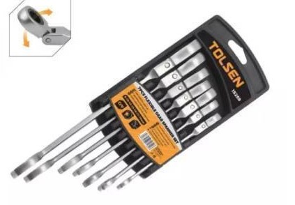 Juego de llaves cola y corona flexible 7pzas