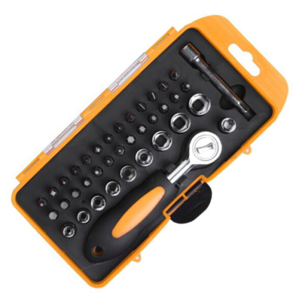 Ratchet con puntas y copas intercambiables 38pzs