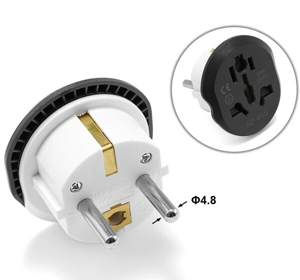 Adaptador de enchufe de EE. UU. CN a UE