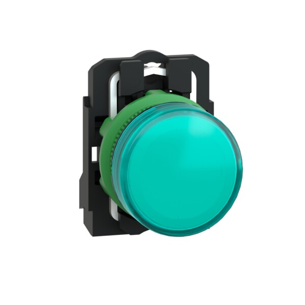 Luz piloto redonda verde Ø 22mm