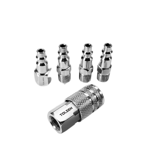Kit coples  para compresor de 5pcs 2h/3m industrial 1/4"