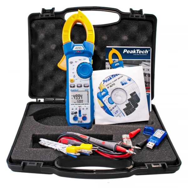 Pinza Corriente TrueRMS 50000 cnt 1000A AC/DC BT