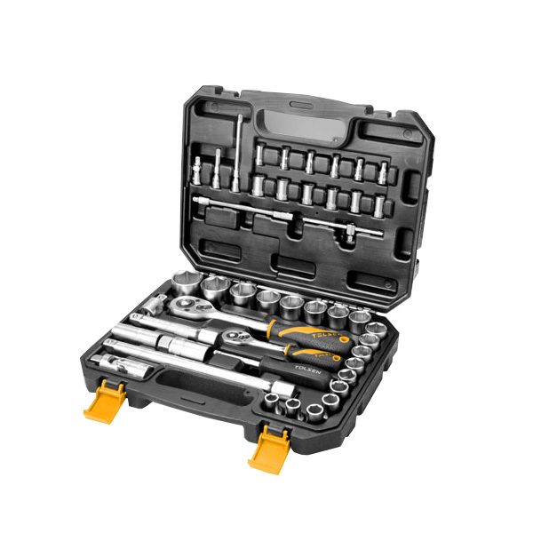 Dado juego copas industrial 45 pcs de 1/2" y 1/4"