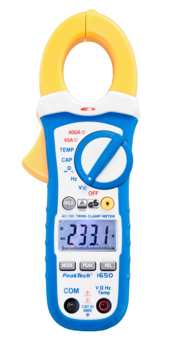 Medidor de Pinza TrueRMS, 4000 cuentas 400A AC/DC - Imagen 2