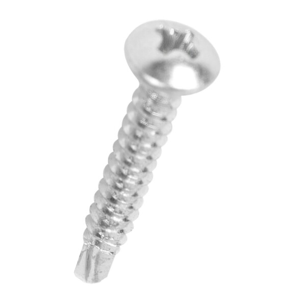 Tornillo de metal cabeza redonda Inoxidable 8x1