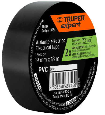 Cinta de Aislar 19MM X 18M TRUPER EXPERT