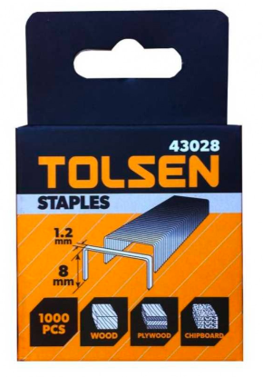 Grapas 1000PCS Empaque de Caja 1.2X8MM