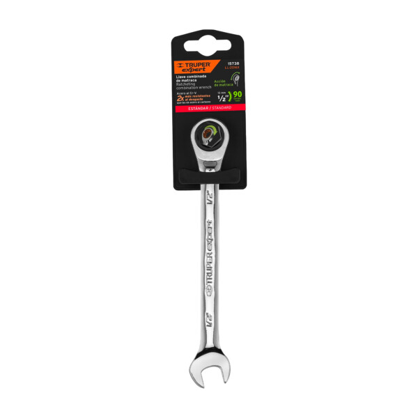 Llave Combinada con Matraca 1/2´´x 173 MM largo