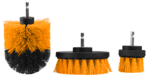 Set de 3 Cepillos P/Taladro SDS 1/4´´, 3-1/2´´