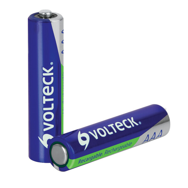 Blíster con 2 pilas recargables AAA larga duración, 1000 mAh"