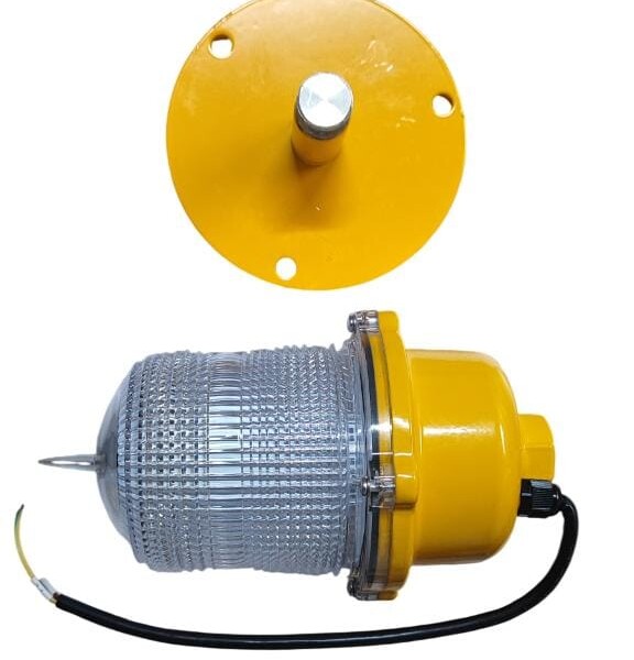 Luz de obstrucción led 120V AC color rojo intermitente