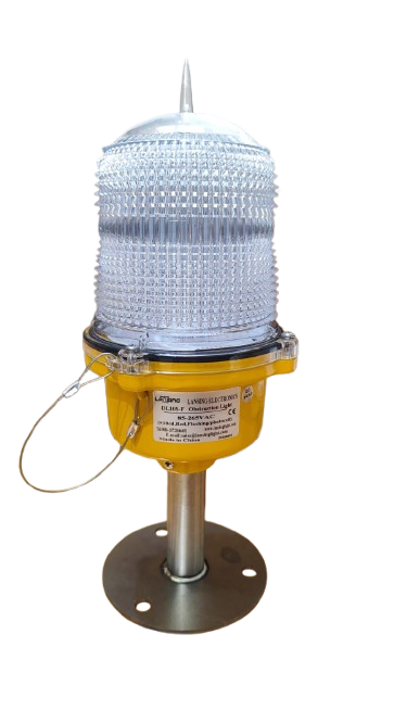 Luz de obstrucción led 120V AC color rojo intermitente