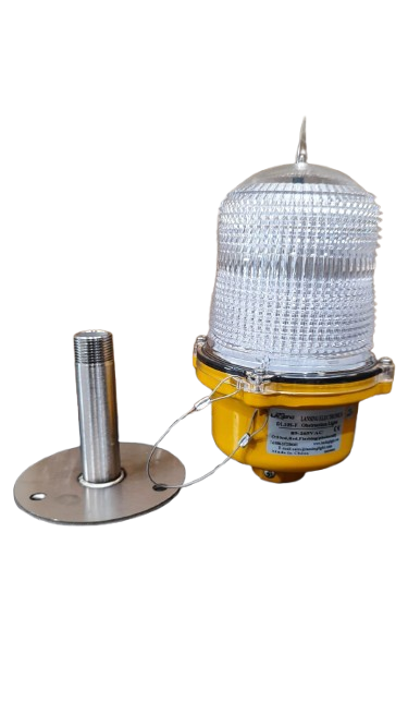 Luz de obstrucción led 120V AC color rojo intermitente - Imagen 2