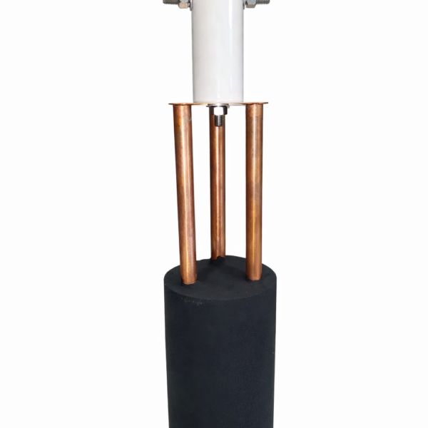 Electrodo Magnetoactivo en delta de cobre con masa de concreto conductivo 85 AMP Marca: Proground Modelo: Pro85