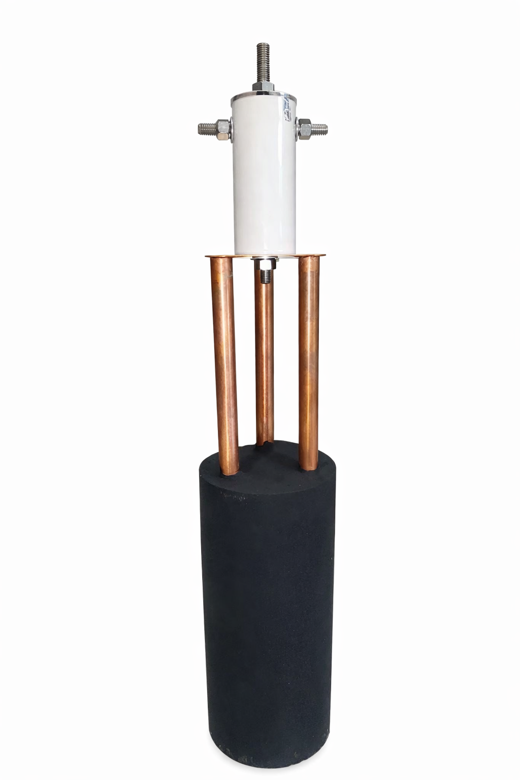 Electrodo Magnetoactivo en delta de cobre con masa de concreto conductivo, capacidad 45AMP Marca: Proground Modelo: Pro45