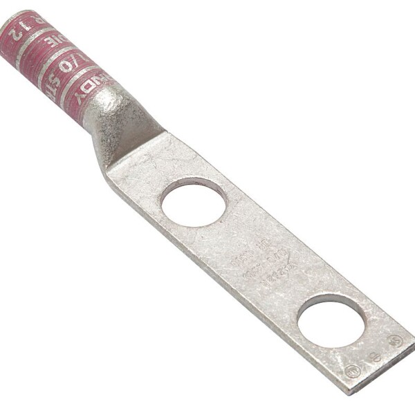 Terminal de compresión Rosa Largo 1/0 Marca BURNDY