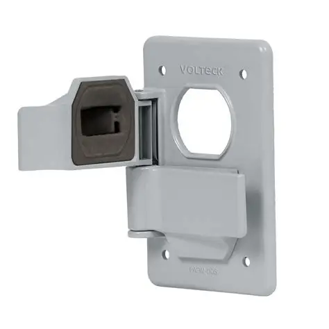 Placa tipo FS con cubierta doble  sobreponer  VOLTECK