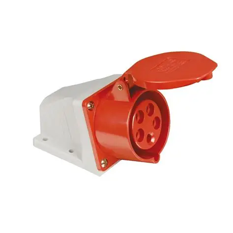 Toma de sobreponer 6H 16A 3P+T 415V Marca Palazzoli