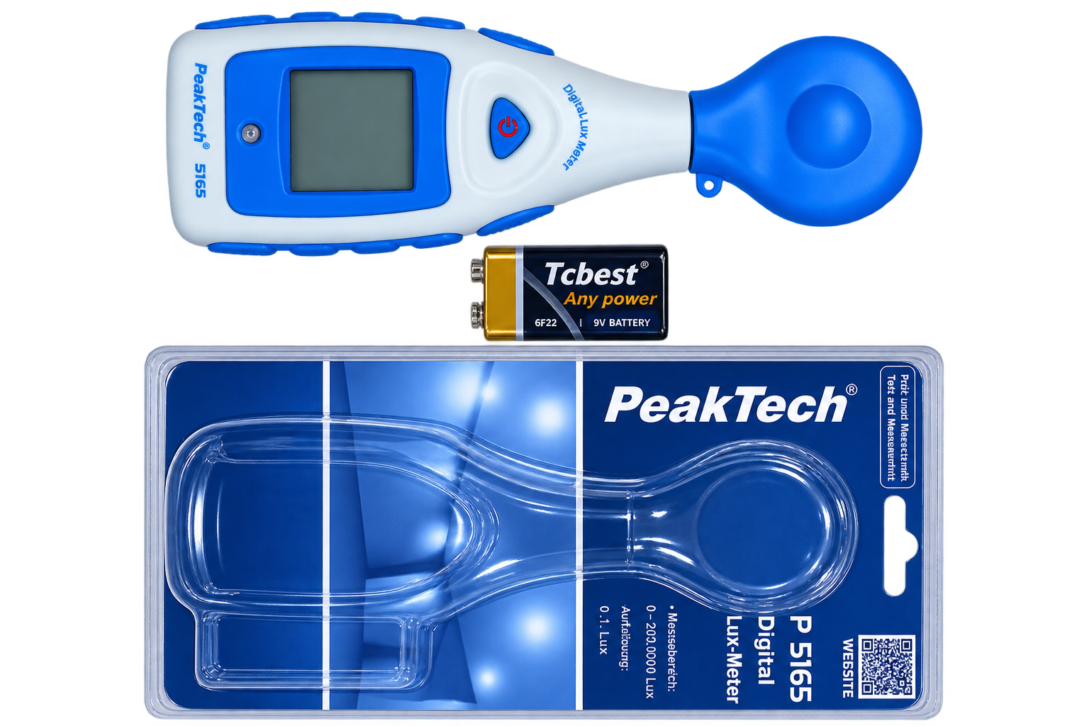Luxómetro Digital 0...200.000 Lux PeakTech® P 5165 - Imagen 2